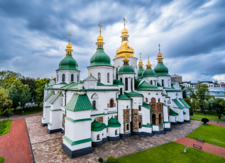 обоя saint sophia`s cathedral - kiev, города, киев , украина, простор