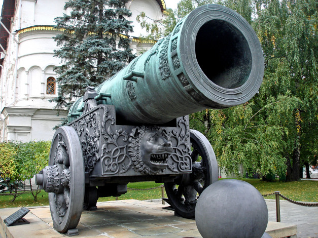 Обои картинки фото царь- пушка, города, москва , россия, памятник, царь-, пушка, москва, кремль