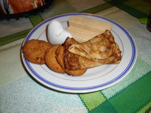 Картинка еда блины +оладьи печенье вафли