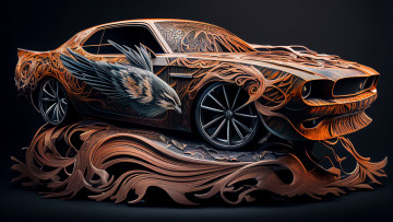Картинка автомобили 3д нейросети графика автомобиль