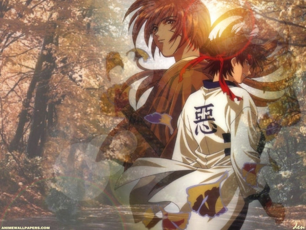 Обои картинки фото samurai, аниме, rurouni, kenshin