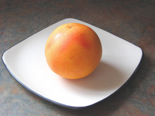 Картинка еда цитрусы тарелка грейпфрут