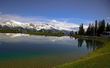 Картинка природа реки озера горы озеро пейзаж деревья