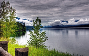 Картинка природа реки озера горы облака озеро