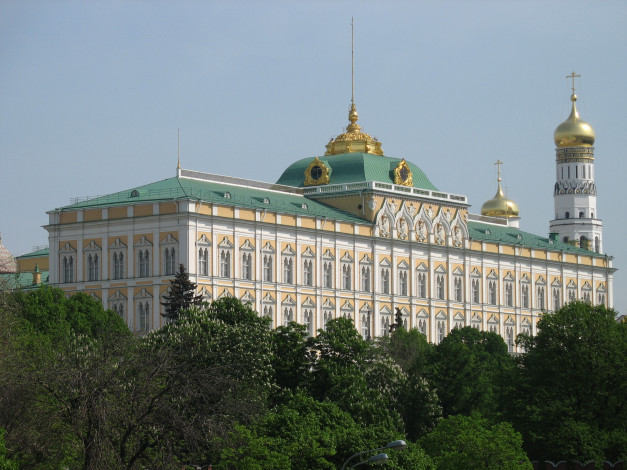 Обои картинки фото большой кремлевский дворец, города, москва , россия, кремль, москва, большой, кремлевский, дворец