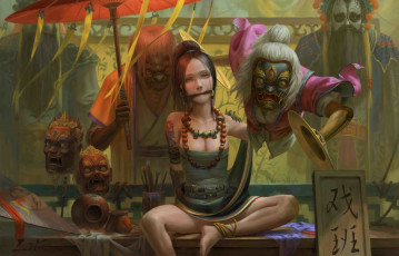 Картинка фэнтези красавицы+и+чудовища маски рабыня чудовище поза женщина