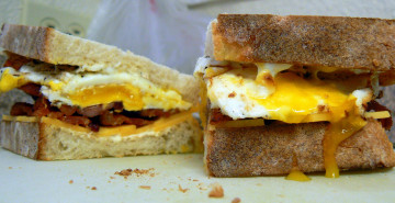Картинка еда бутерброды +гамбургеры +канапе яйцо бекон хлеб