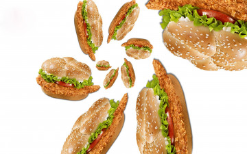 Картинка еда бутерброды +гамбургеры +канапе гамбургеры