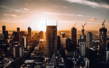 Картинка города мельбурн+ австралия панорама