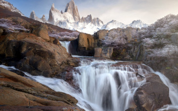 Картинка природа водопады каскад водопад скалы