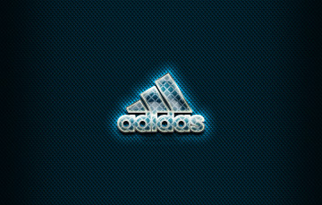 Картинка adidas бренды логотип иллюстрации синий фон креатив из стекла