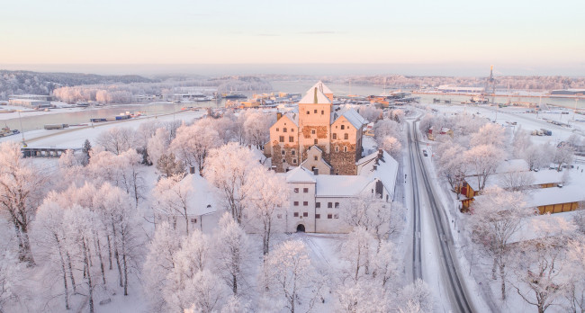Обои картинки фото города, - панорамы, finland, turku, turun, linna