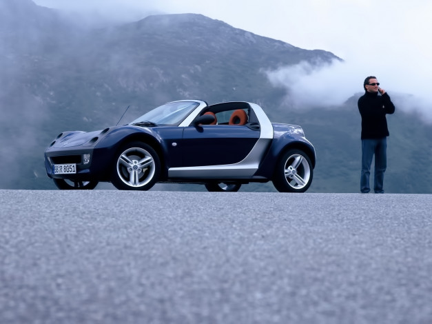 Обои картинки фото smart, roadster, автомобили
