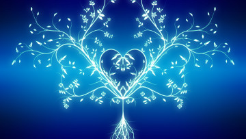 Картинка векторная графика сердечко цветы
