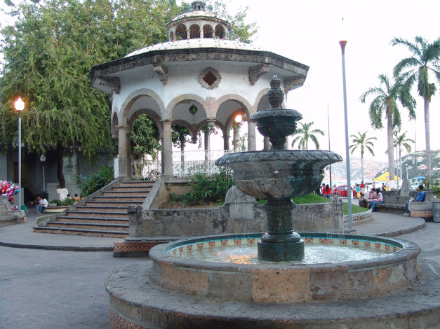 Обои картинки фото города, фонтаны, мексика, акапулько