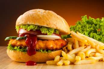 Картинка еда бутерброды гамбургеры канапе fast food гамбургер картофель фри