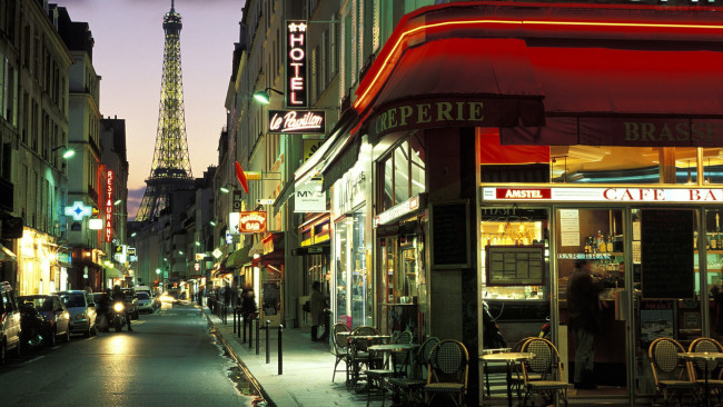 Обои картинки фото города, париж, франция, улица, кафе