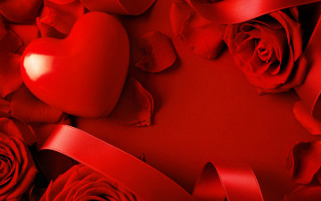 Картинка праздничные день+святого+валентина +сердечки +любовь любовь сердце розы