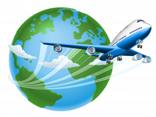 Картинка векторная+графика транспорт+ transport полет самолет