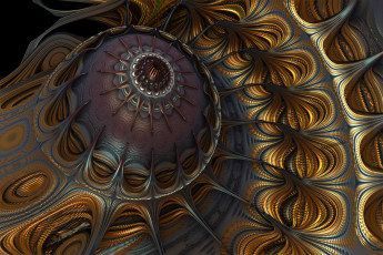 Картинка 3д графика fractal фракталы цвет узор фон