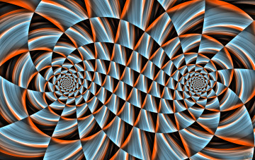Картинка 3д графика fractal фракталы цвета фон узор