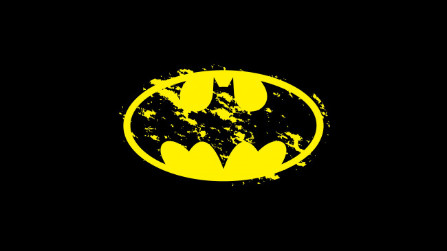 Обои картинки фото рисованные, минимализм, фон, лого, бэтмен, batman, dc, comics