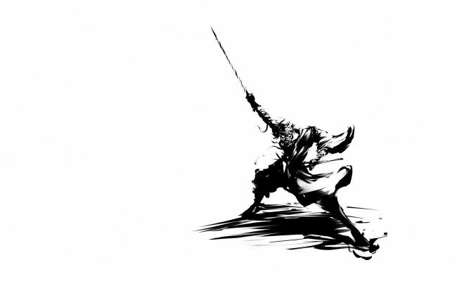 Обои картинки фото аниме, rurouni kenshin, меч, shishio, makoto, самурай
