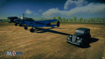 Картинка видео+игры war+thunder +world+of+planes автомобиль самолет