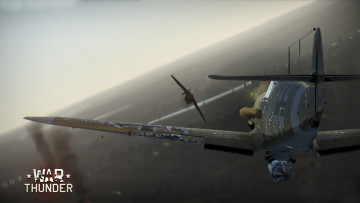 Картинка видео+игры war+thunder +world+of+planes полет самолет фон