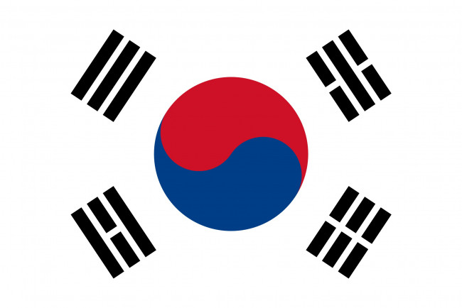 Обои картинки фото южная, корея, разное, флаги, гербы, инь, и, янь