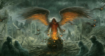 Картинка фэнтези демоны ангел апокалипс