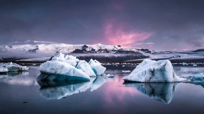 Обои картинки фото природа, айсберги, ледники, исландия, горы, iceland, льдины