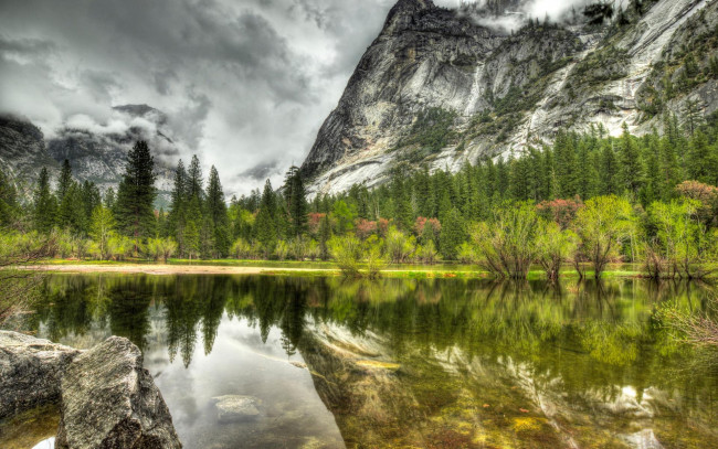 Обои картинки фото outstanding, landscape, природа, реки, озера, горы, лес, озеро