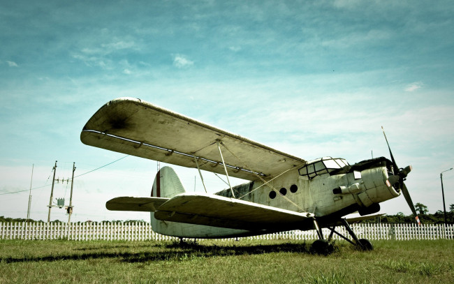 Обои картинки фото авиация, лёгкие и одномоторные самолёты, самолёт, старый