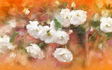 Картинка рисованное цветы фон текстура