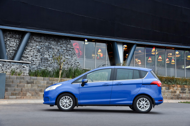 Обои картинки фото автомобили, ford, синий, 2015г, za-spec, b-max
