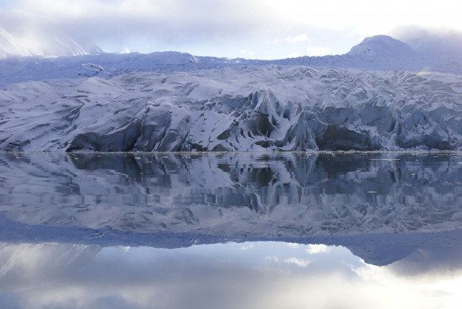 Обои картинки фото природа, айсберги и ледники, исландия, ледник