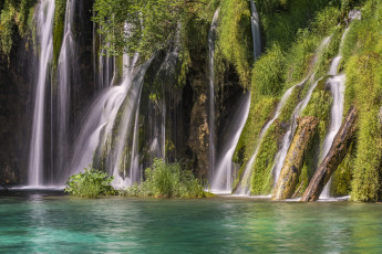 Картинка природа водопады национальный парк croatia plitvice lakes national park