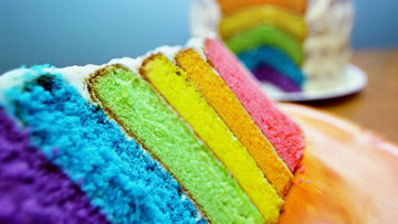 Картинка еда торты торт многослойный радужный