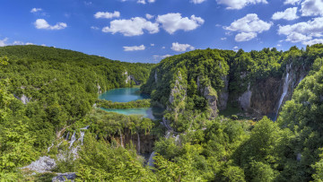 Картинка природа водопады plitvice lakes national park национальный парк croatia