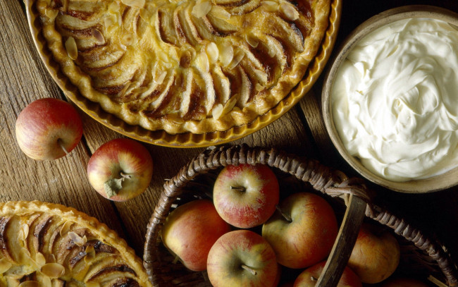 Обои картинки фото еда, пироги, яблоки, яблочный, пай