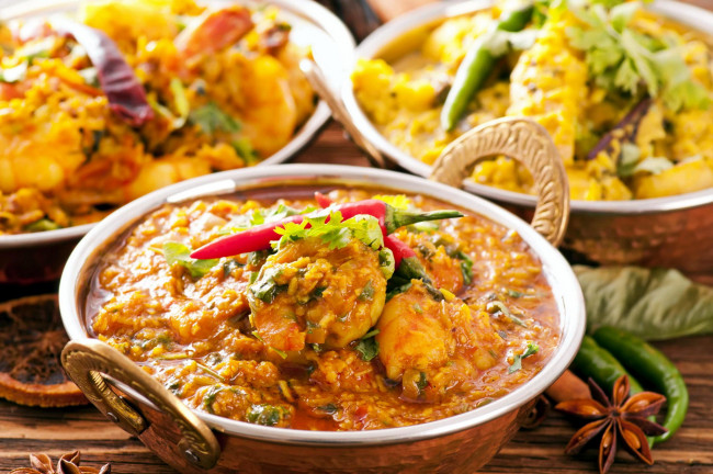 Обои картинки фото еда, вторые блюда, карри, prawn, curry