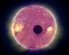Картинка солнечное затмение космос солнце