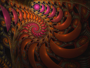 Картинка 3д графика fractal фракталы цвета фрактал узор тёмный