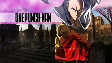 обоя аниме, one punch man, сайтама
