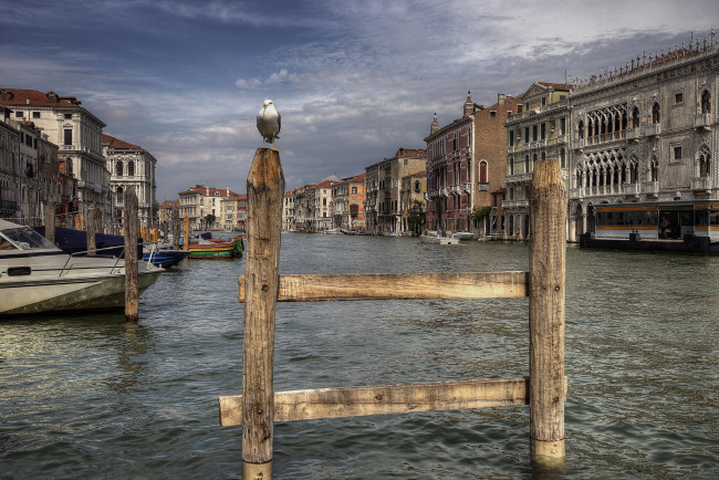 Обои картинки фото campo della pescaria, города, венеция , италия, здания, канал