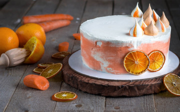 Картинка еда торты морковь крем апельсин торт
