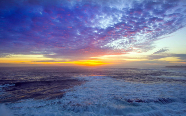 Обои картинки фото природа, побережье, закат, пейзаж, море