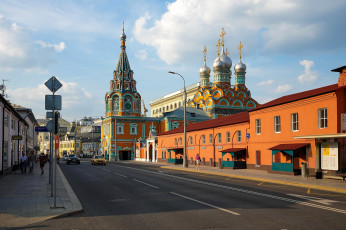 Картинка города москва+ россия улица здания