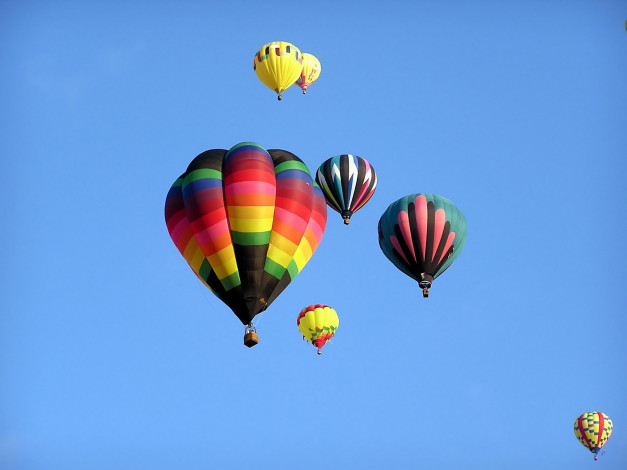 Обои картинки фото clumped, together, авиация, воздушные, шары
